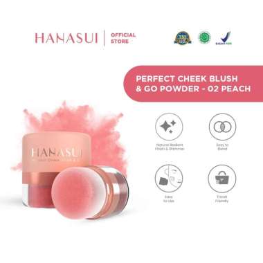 Hanasui Perfect Cheek Blush & Go Powder Peach