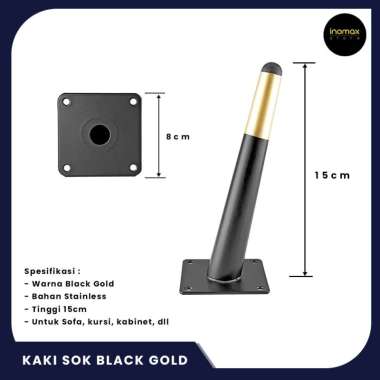 KAKI SOFA RETRO BESI BLACK GOLD MIRING