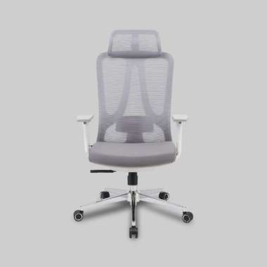 Rexus Ergonomic Chair Kursi Kantor NC-3 / NC3 White Grey