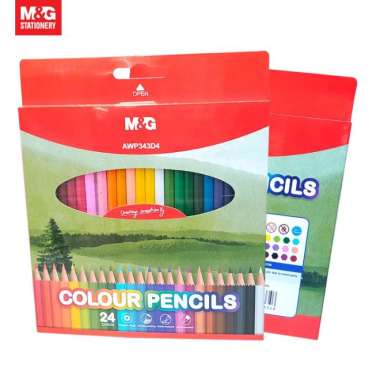 Pensil Warna Panjang M&G HEX 24 Color Pencil