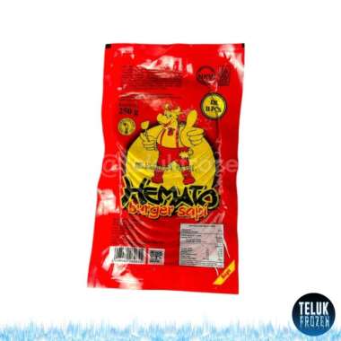 Hemato burger sapi 250 g gram 250gr beef patty daging olahan isi 11 pcs isian halal enak murah