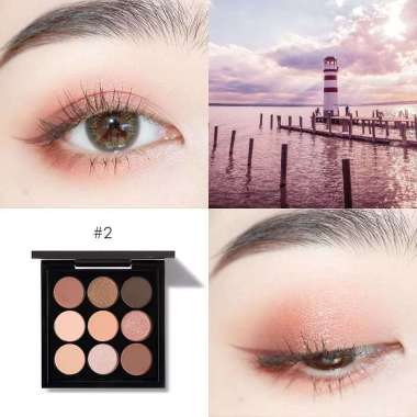 FOCALLURE 9 Colors Shimmer Matte Eyeshadow Palette (100% Original, BPOM Certified) -Fpcallure Eyesha