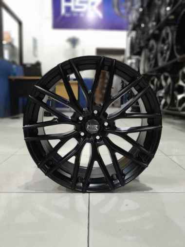 HSR Ampana R19 untuk mobil Mercy, BMW, Alphard, Zenix - Pelek Ring 19 - Velg racing black