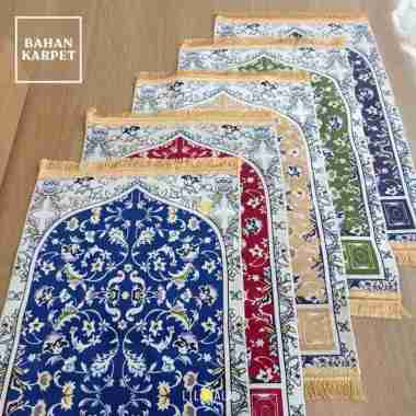 Sajadah Karpet Samira Turki Dewasa Premium Lembut Tebal Lembaran Red