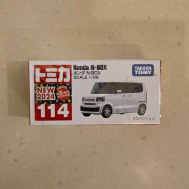 Tomica 114 Honda N-Box Custom Putih
