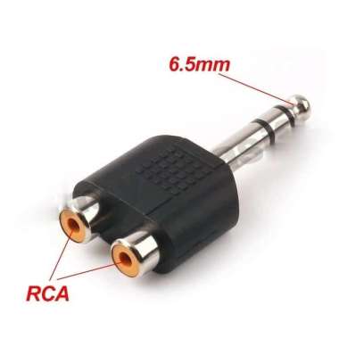 JacK jak jeck jek Akai Stereo to 2 RCA - Jack Converter Akai 2 RCA - Plastik