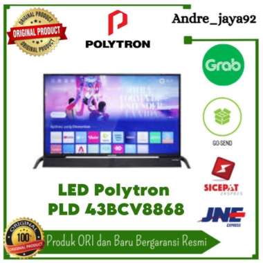 Led Smart Tv Sound Bar 43 Inch Polytron PLD-43BCV8868