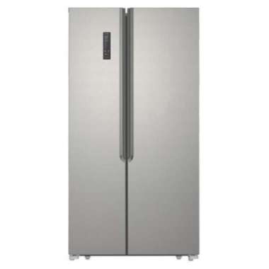 KULKAS GEA G2D-563 / G2D563 / G2D 563 , SIDE BY SIDE GLASS ABU INOX