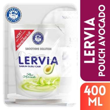 Lervia Sabun Mandi Cair Body Wash 400ml (Pouch) avocado