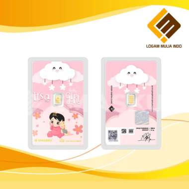 LOGAM MULIA MICRO GOLD EMASKU 0.1GRAM BABY GIRL SERIES