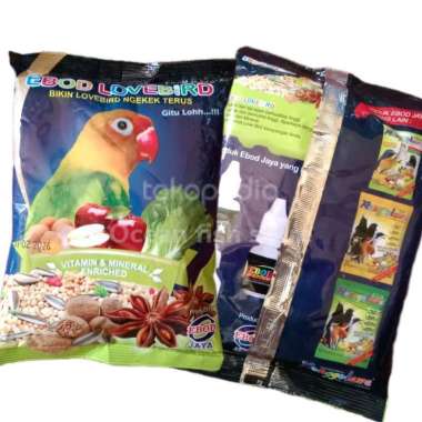 ebod lovebird pakan burung lovebird