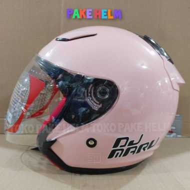 Helm kyt dj maru pink peach M L XL XXL half face L