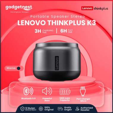 Thinkplus Lenovo - Speaker - K3 Portable Speaker Stereo Mini | HiFi Wireless Speaker