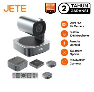 JETE Group 2 Webcam Video Conference 4K Ultra HD 12X Optical Zoom
