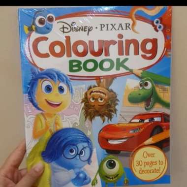 buku impor mewarnai colouring book inside out / inside out colouring