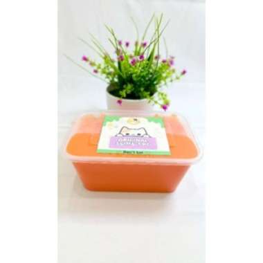 Original Slime 1000 ml Tofu Slime 1 kg Wadah Thinwall by GHEduPlay Orange