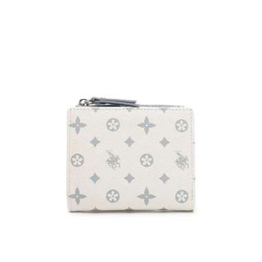 Swiss Polo Monogram RFID Blocking Wallet (Dompet Wanita RFID Blocking) - Biru Wanita - SLP 65 Blue