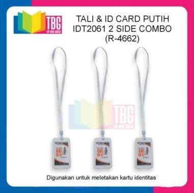 1 PCS TALI & ID CARD IDT2061 2 SIDE COMBO / CASE ID CARD + TALI / TALI BADGE ID CARD NYLON COMBO PUT