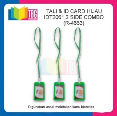 1 PCS TALI & ID CARD IDT2061 2 SIDE COMBO / CASE ID CARD + TALI / TALI BADGE ID CARD NYLON COMBO HIJ