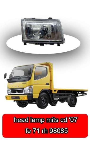 Head lamp RH tipe 98085 Merk CPU Canter 2007 - 40256 -