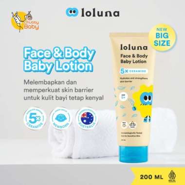 LOLUNA Face & Body Baby Lotion 200ml | 5x Ceramide