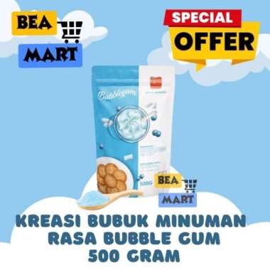 Kreasi Bubuk Minuman Rasa Bubble Gum 500gr | Serbuk Minuman Permen Karet Bubble Boba Kekinian | Bubb