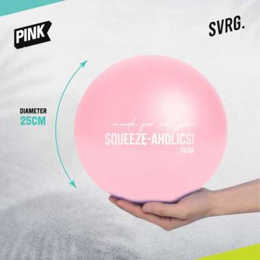 The Republic of Svarga Mini Gym Ball 25cm FREE PUMP Stability Ball Bola Pilates Ball Pink