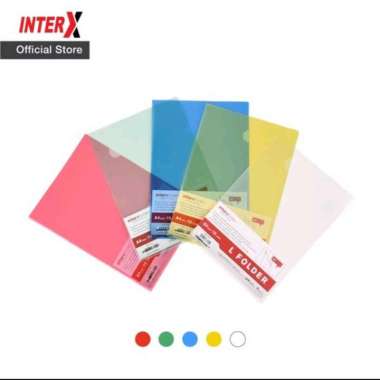Inter X Map L A4 Tebal (12 Pcs)/ Clear Sleeves / Map Plastik A4 Folder Hijau
