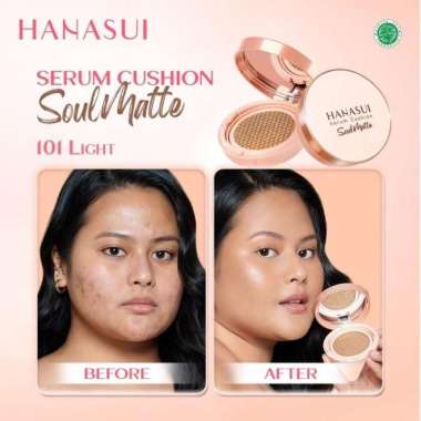 Hanasui Serum Cushion SoulMatte | Hanasui Cushion Soulmatte 101 Light