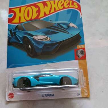 Hot wheels 17 FORD GT BIRU MUDA
