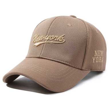 NEW YORK FASHION Topi baseball topi pria topi wanita BROWN