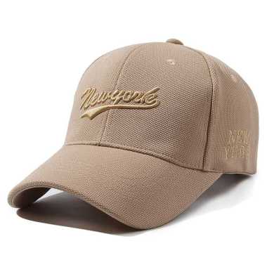 NEW YORK FASHION Topi baseball topi pria topi wanita KHAKI