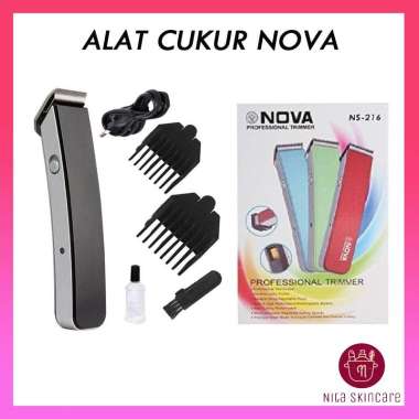 Hair Trimmer/Alat pencukur rambut mesin cukur nova NS-21 cukur jenggot/cukur kumis AK0017