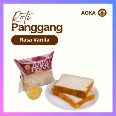 Aoka Roti Panggang Rasa Susu Vanilla 65gr