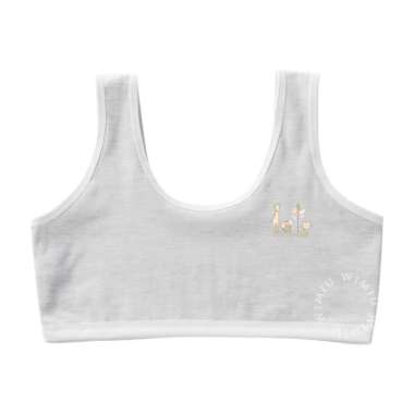 Wimiu Miniset BH Mini Set Miniset Anak Perempuan SD SMP Wanita Remaja Bra Sport Step One 100222 Grey