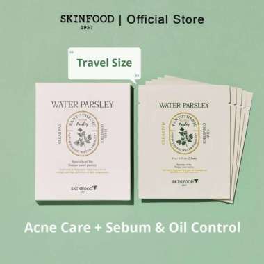 SKINFOOD Pantothenic Water Parsley Silence Series Toner Pad Trave