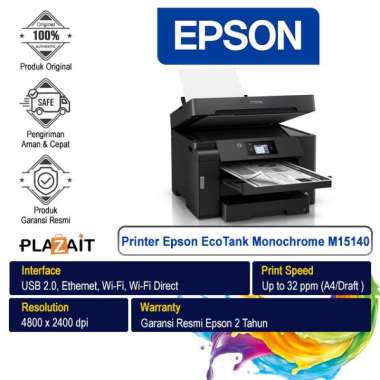 Printer Epson EcoTank Monochrome M15140 A3 Wi-Fi Duplex All in One