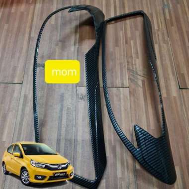 Paket garnish lampu depan belakang carbon All New Brio 2018-2022