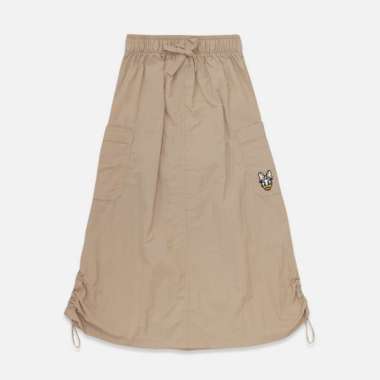 Rodeo Junior Maxi Skirt/ Rok Panjang Anak Cargo Parasut Cream/ Daisy Duck/ I Can 4 tahun
