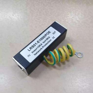 Network Surge Protection Anti Petir Support Gigabit 1000mbps PoE SPD LAN RJ45 Pengaman Petir