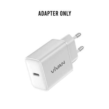 VIVAN Adapter Charger C20 C20C C20L with Cable Data Lightning iPhone Type-C Android 20W Fast Chargin
