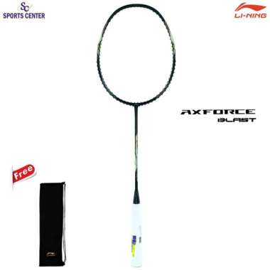 New Raket Badminton Lining Axforce Blast / AX Force Blast AYPU121 Black Rich Gold 6U