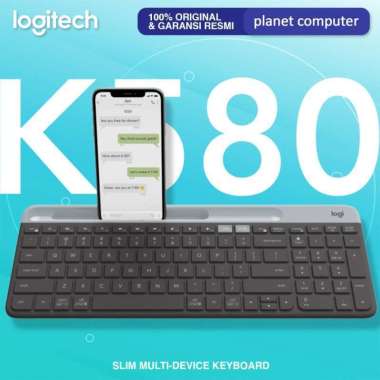 Logitech K580 Slim Multi Device Wireless Bluetooth Keyboard K 580 Putih