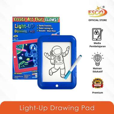 ESCO Mainan Edukasi / Glow Magic Pad / Light-Up Drawing Pad WB-3-D