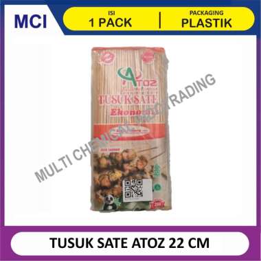 TUSUK SATE PREMIUM ATOZ 22 CM 200 GR / TUSUK SATE BAMBU PANJANG