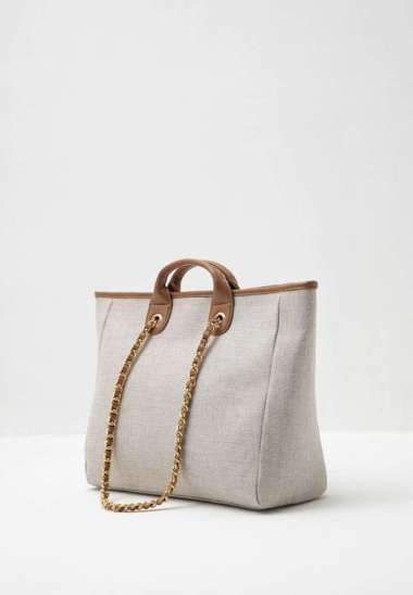 Berrybenka - Tas Bahu Wanita Sophie Rucci Canvas Shoulder Bag Brown