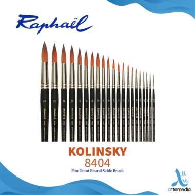 Kuas Lukis Raphael 8404 Fine Point Round Kolinsky Sable Brush NO. 9