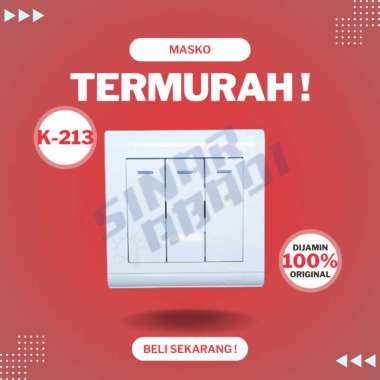 Saklar Triple Masko Krista K-213
