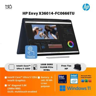 Laptop HP ENVY X360 14 FC0666TU ULTRA 5 OLED 125U 16GB 512GB - Blue
