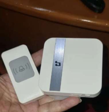 Bel Pagar Rumah Bagus Bel Tanpa Kabel Bel Wireless Bel Anti Air Putih